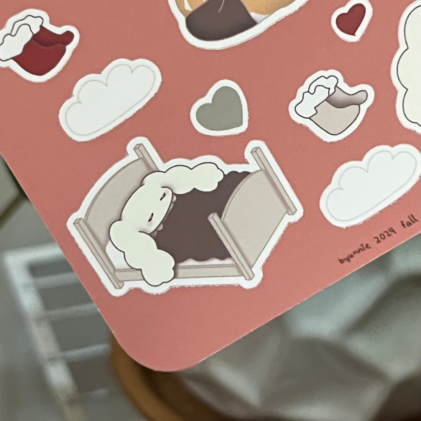 byunnie cozy - sticker sheet