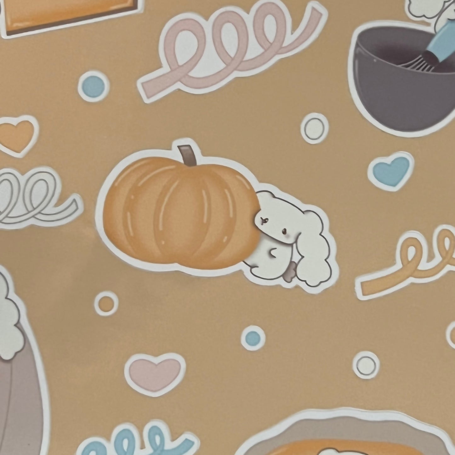 byunnie pumpkin baking - sticker sheet