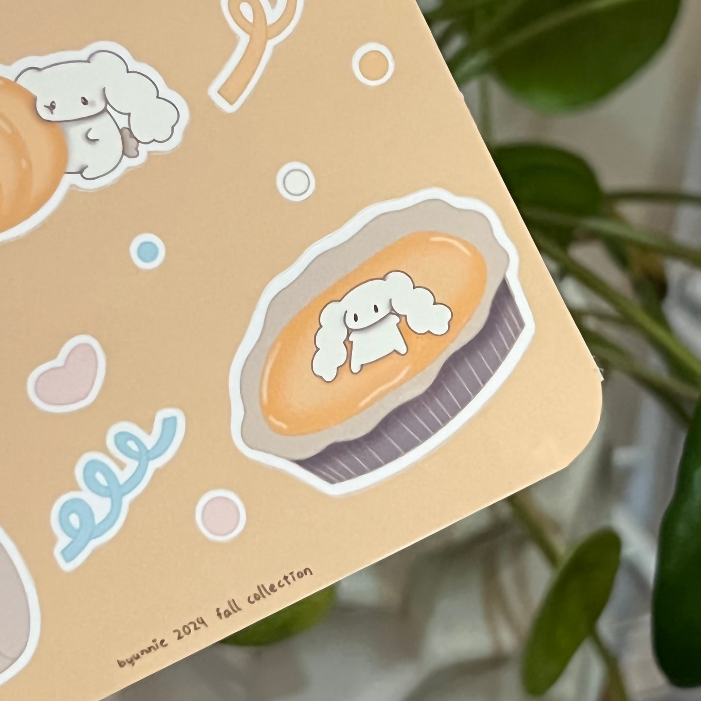 byunnie pumpkin baking - sticker sheet