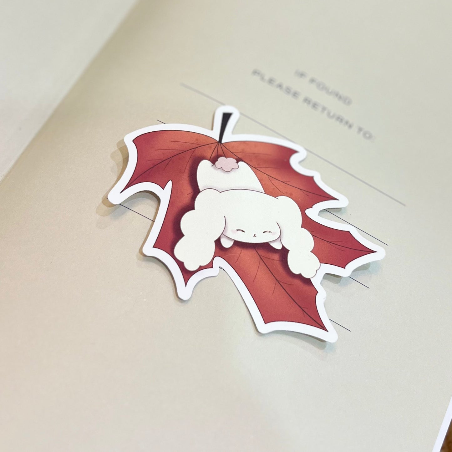 byunnie flying leaf - sticker