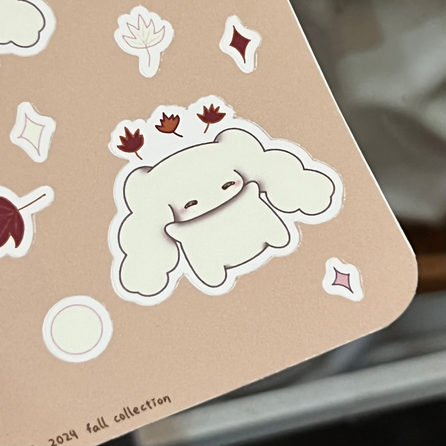 byunnie fall leaves - sticker sheet